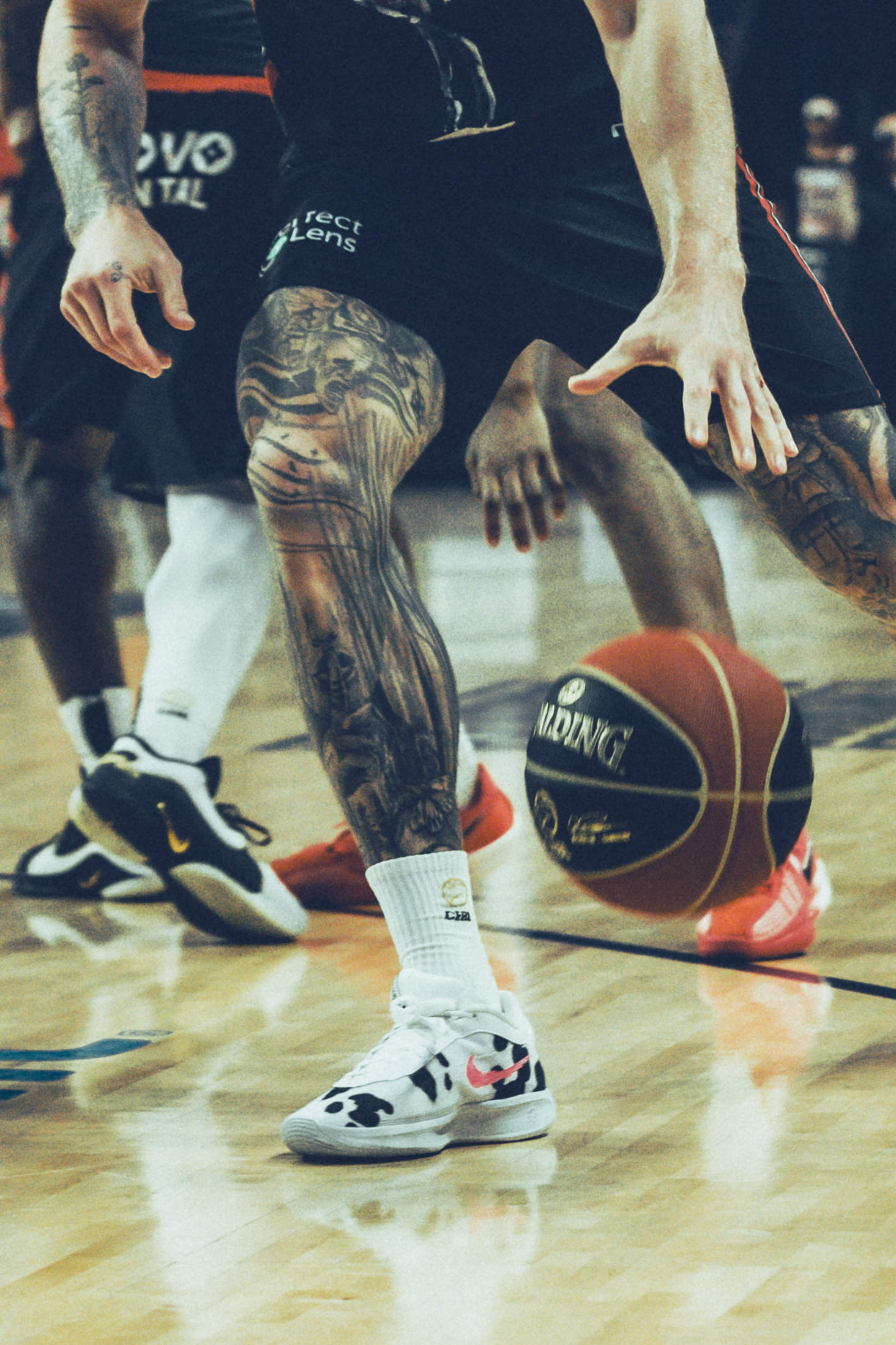 Mitch Creek in custome Nike footwear